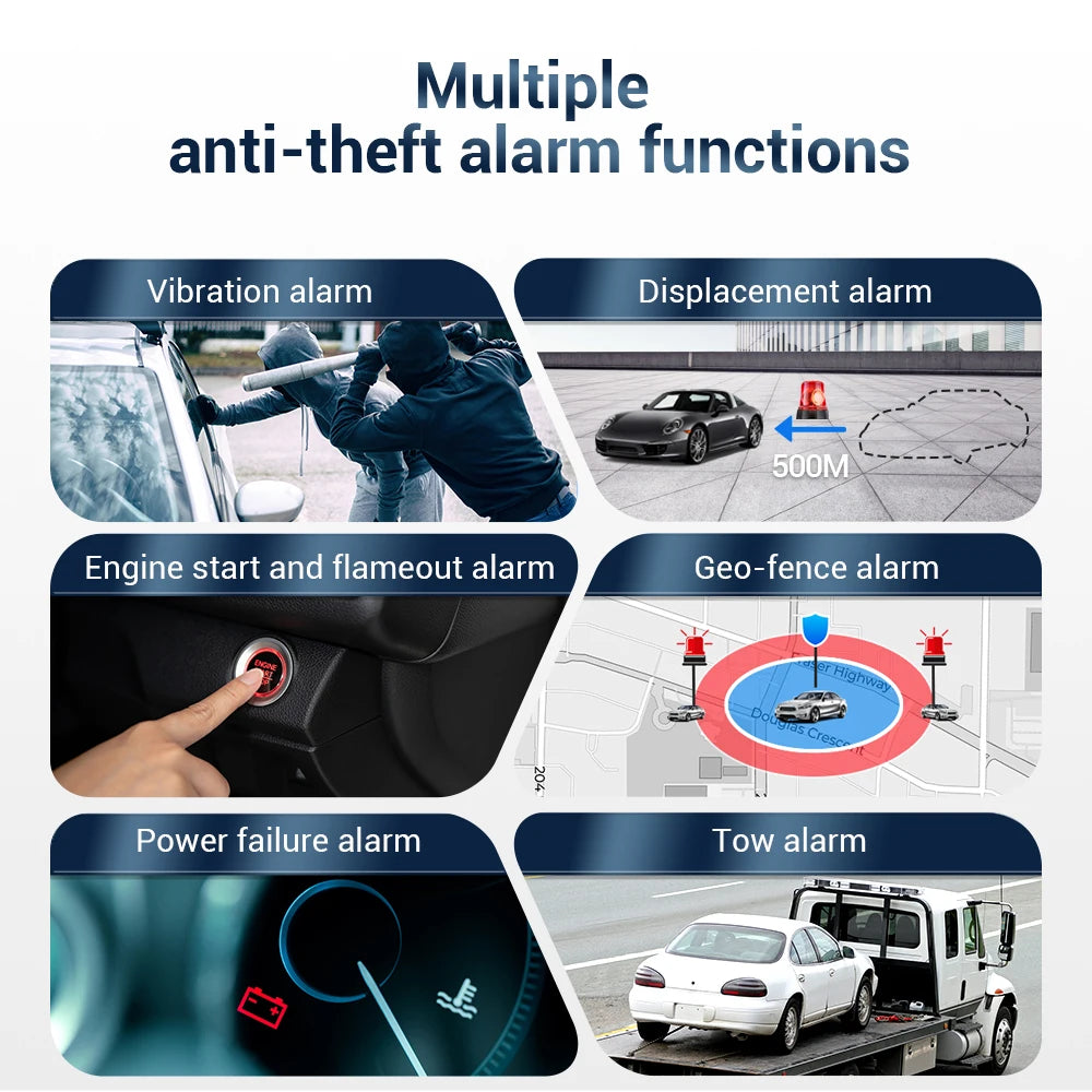 MiCODUS Rastreador Veiculo GPS Para Auto MV710G 9-90V Cut Off Fuel Mini 4G GPS Tracker For Car Vibrate ACC On/OFF Alerts PK J16