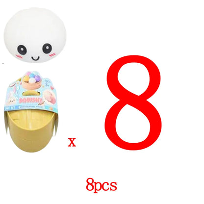 In stock hot sales 6 Cm Giant Dumpling 4 Inch Dumpling Stress Bun Anxiety Soft Decompression Dough For Adults Skateboard