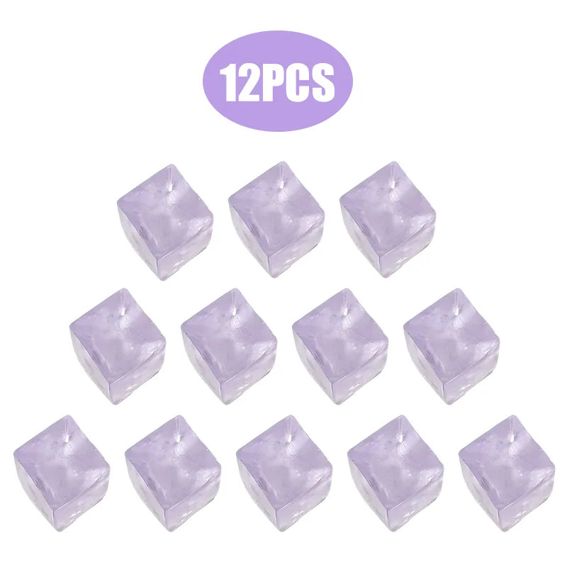 Squishy Toy Snowflake Ice Cubes Slow Rising Rebound Sensory Fidget Toy Soft  Touch Ice Cubes Stress Relief Squeeze Toy Xmas Gift