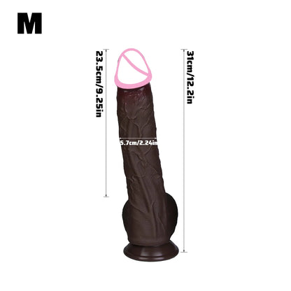 3Colors Penis Super Realistic Veins Soft Dildo Male Silicone Genitals Vaginal Masturbation Suction Cup Dick Woman Anal Sex Toy