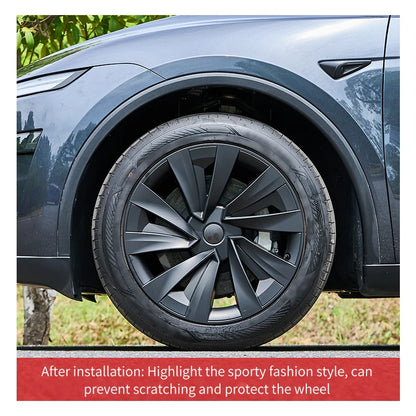 4PCS for New Model Y 2025-2026 Juniper 19in 28th Style Hubcap Rim Cover Accessories Hub Cap Automobile Wheel Cap for Tesla New