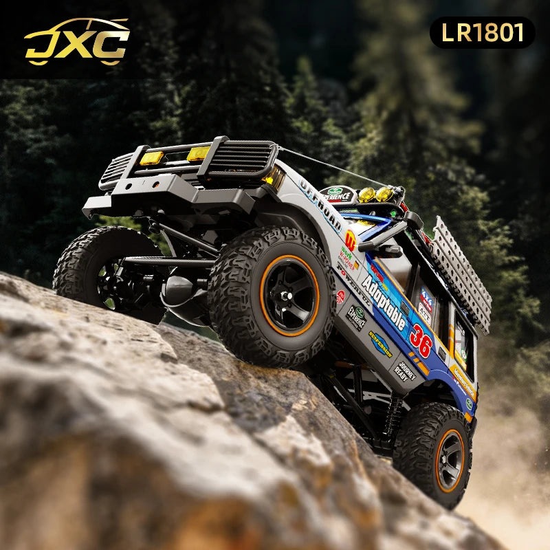 1/18 Full-Size LR1801 Professional Remote Control Car 2.4 GFour-Wheel Drive Simulated Off-Road Climbing Car Model Outdoor Toy