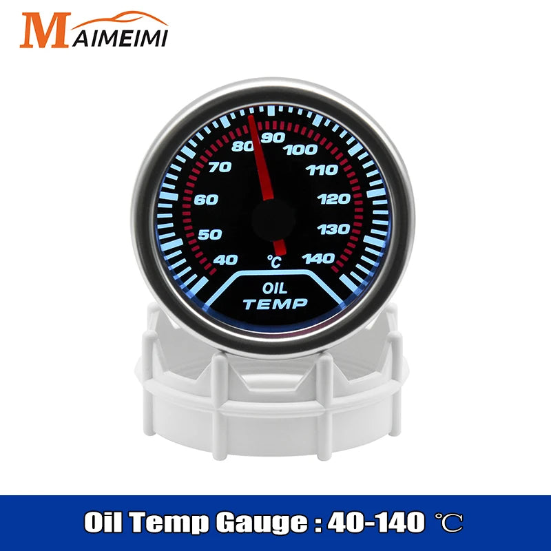 2" 52mm Exhaust Gas Temperature Gauge Auto Car LED EGT Voltmeter Tachometer Turbo Boost Oil Water Temp Gauge For Car Racing 12V