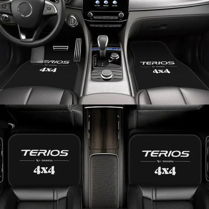 Custom Daihatsu Terios Print Car Floor Mats Carpets Vehicle Front & Rear Foot Mats with Non Slip Backing All Weather for Car SUV