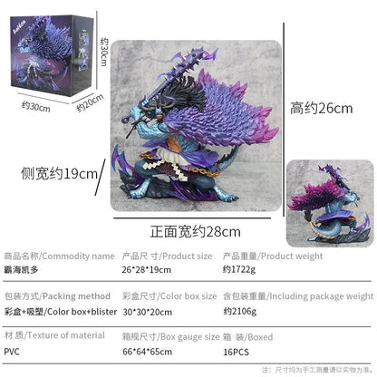 30cm One Piece Kaido Four Emperor Beasts Pirates Anime Figure Model Statue Collection Desktop Decoration Ornament Toys Gift