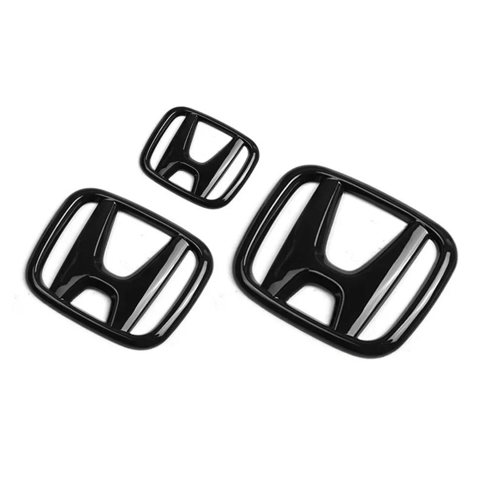 Black Red Front Rear Cover Steering Wheel Emblem Modification Sticker for Honda 10th Accord Civic Exterior Tuning Parts