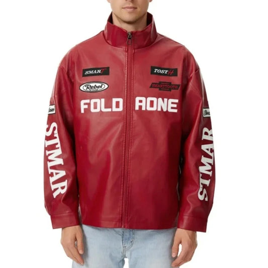 New Men's PU Leather Motorcycle Jacket Korean Version Slim Leather Jackets Men Autumn Winter Fashion Windproof Waterproof Coats