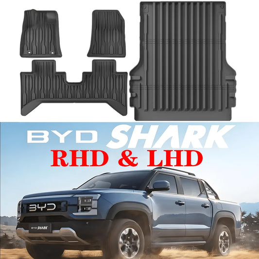 Car Floor Mats For BYD Shark 6 2024-2026 Trunk Mat Waterproof Non-slip Cargo Liners Foot Pads Car Carpets Anti slip mats LHD&RHD