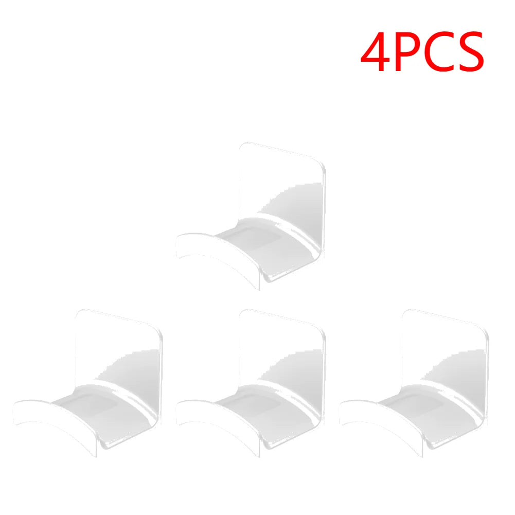 1-5PCS Universal Headphone Stand Adhensive Plastic Wall Mount Hanger Under Desk Headset Rack Holder Support for Gaming Earphone