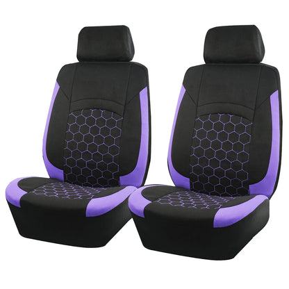 AUTOKING Football Embroidery Car Seat Covers Polyester Fabric Honeycomb Seat Covers Universal Fit Most Car Suv Truck
