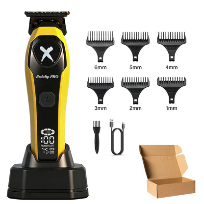 BRDCLIP Professional 7500RPM Barber Hair Clipper Set DLC Blade Base Charger 2-Speed Hair Trimmer Salon Use for Men Shaver