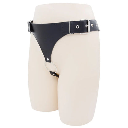Leather Butt Plug Harness with Cock  Male Chastity Belt Device for Anal Plug Adult Sex Toys Open Crotch Panties Lingerie