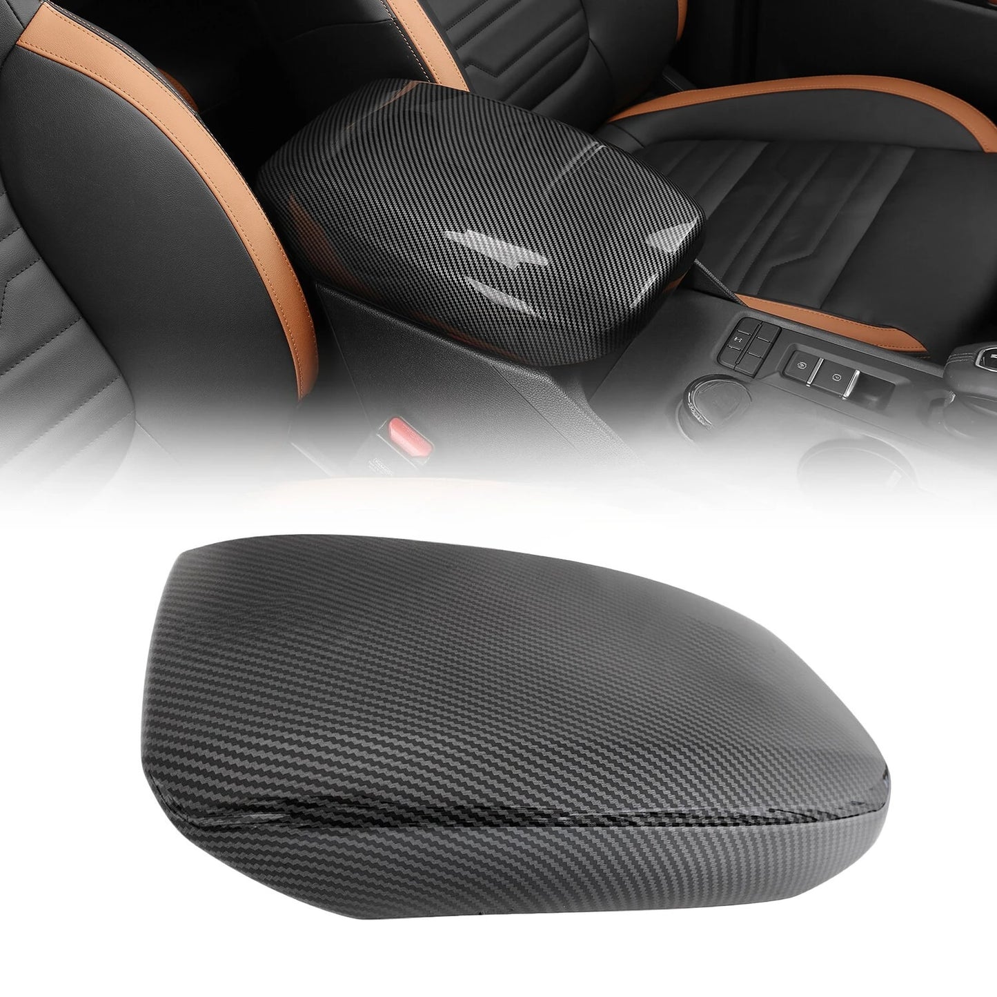 Fit for Ford Ranger 2024 2025 Interior Protection Sticker Carbon Fiber Grain Gear Shift Panel Cover Trim