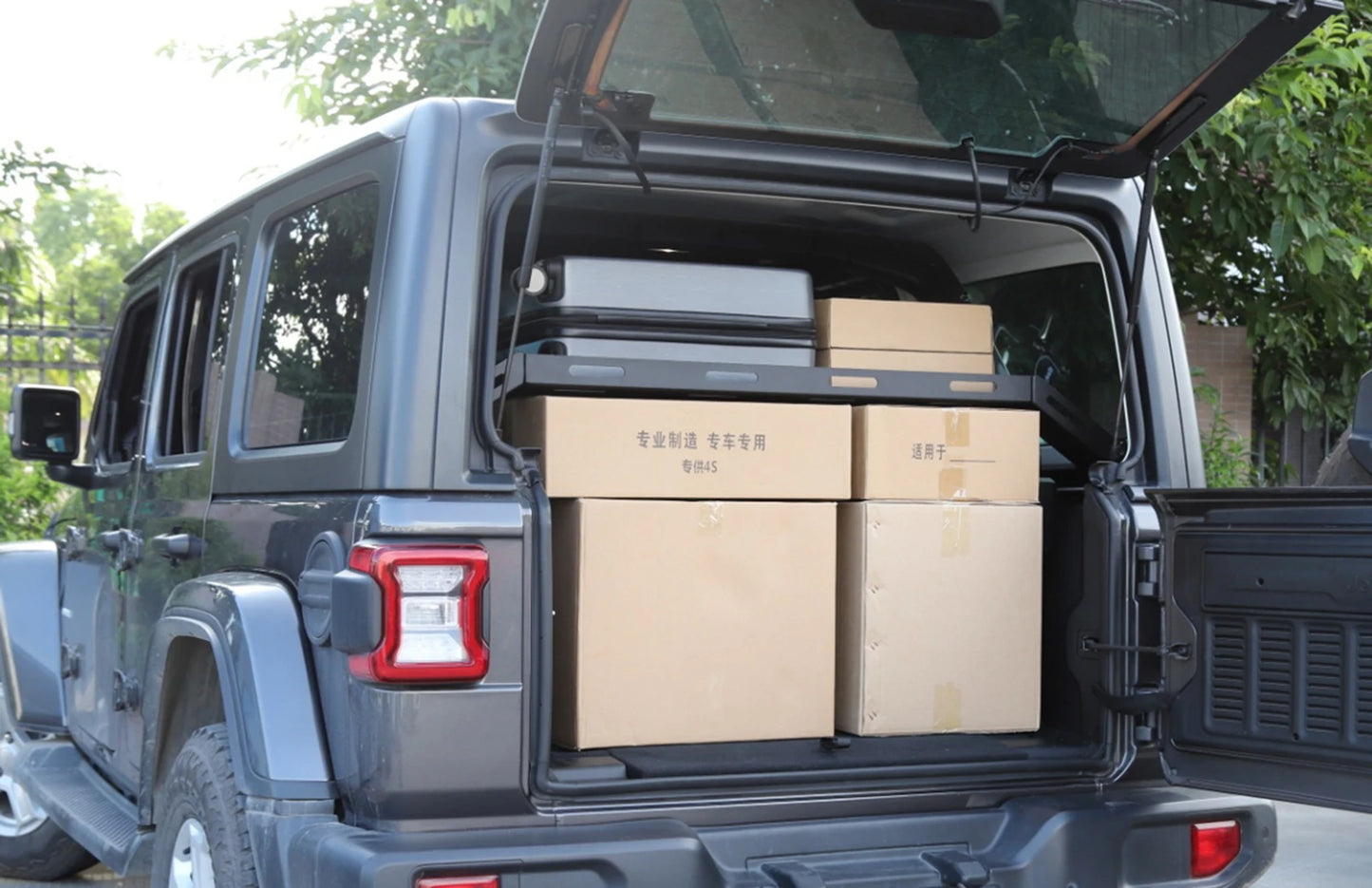 Car Trunk Cargo Rack Rear Storage Luggage Shelf Organizer Tray Basket for Jeep Wrangler JK JL 2007-2024 Interior Accessories