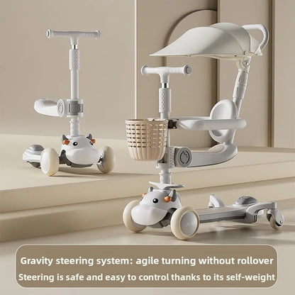6-in-1 Toy Scooter for Boys and Girls – Children’s Scooter, Ideal for Developing Children’s Balance