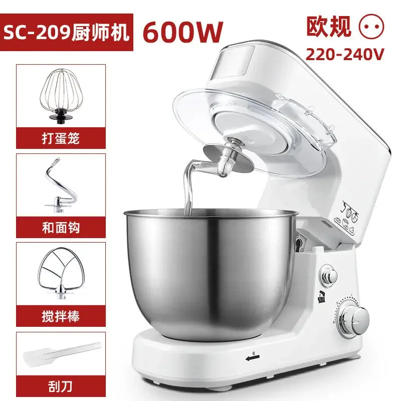 110V/220V Dragon Stand Mixer Small Household Multi-function Dough Kneader Cream Whisker Automatic WWW