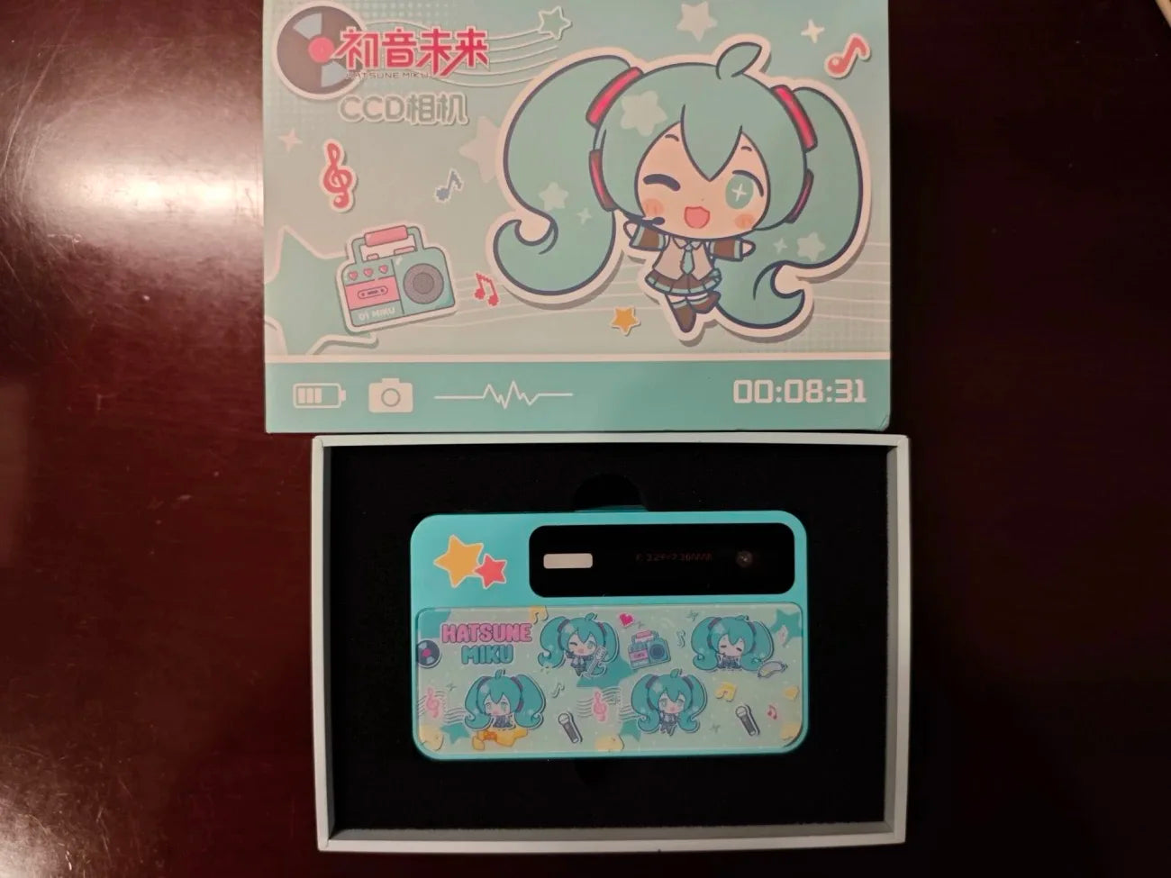 Original Hatsune Miku Ccd 600mah Digital Camera Cartoon Anime Figure Miku Peripheral Children Birthday Toy Gifts Pre-Sale