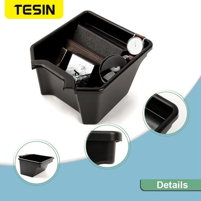 TESIN Car Rear Center Storage Box Organizer for Suzuki Jimny JB74 2/4 Door 2019 2020 2021 2022 2023 2024 Up Interior Accessories