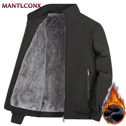 Turn-down Collar Autumn Winter Casual Jacket Men Blazer Thick Warm Jackets for Men Winter Office Dress Coat Social Outerwear 3XL