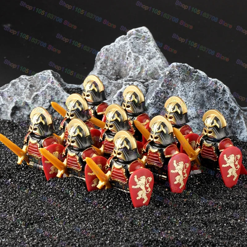 Medieval Knights Building Blocks Warrior Soldiers Crusaders Hospital Teutonic Knight Legion Figures Block Toys Accessories
