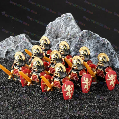 Medieval Knights Building Blocks Warrior Soldiers Crusaders Hospital Teutonic Knight Legion Figures Block Toys Accessories
