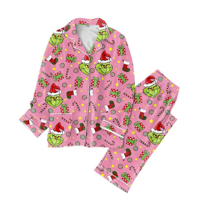 2025 Disney Inside Out 2 Pajamas Set 3D Print Cartoon Casual Men's Women's Long Sleeve Shirt Pajama Two Piece Home Wear Suit
