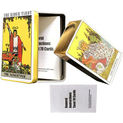 Beginner-Friendly Oracle Cards with Metal Tin Box, Self-Exploration & Party Game Cards, Perfect Gift for All Occasions