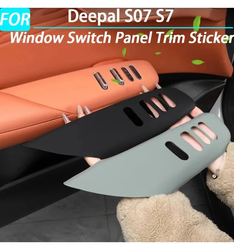 Car Window Control Button Cover Window Switch Panel Trim Sticker  Interior Accessories 2023 2024 2025 for LHD for Deepal S07 S7