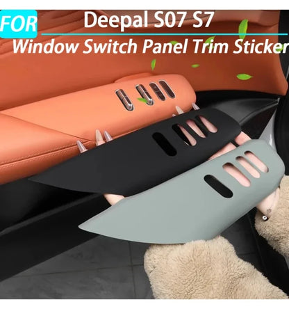 Car Window Control Button Cover Window Switch Panel Trim Sticker  Interior Accessories 2023 2024 2025 for LHD for Deepal S07 S7