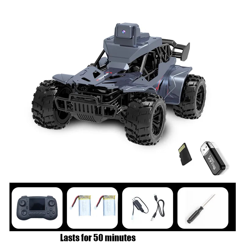 Rc Car with Camera Lcd Remote Fpv Real Time Transmission High Speed 2.4g Remote Control Car Voice Chat RC Ground Vehicles Toys