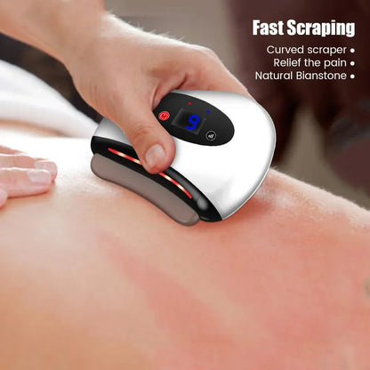 Electric Guasha Scraper Board Microcurrent Face Massager Wrinkle Face Lift Device Gua Sha Plate Facial Lifting Firming Skin Care