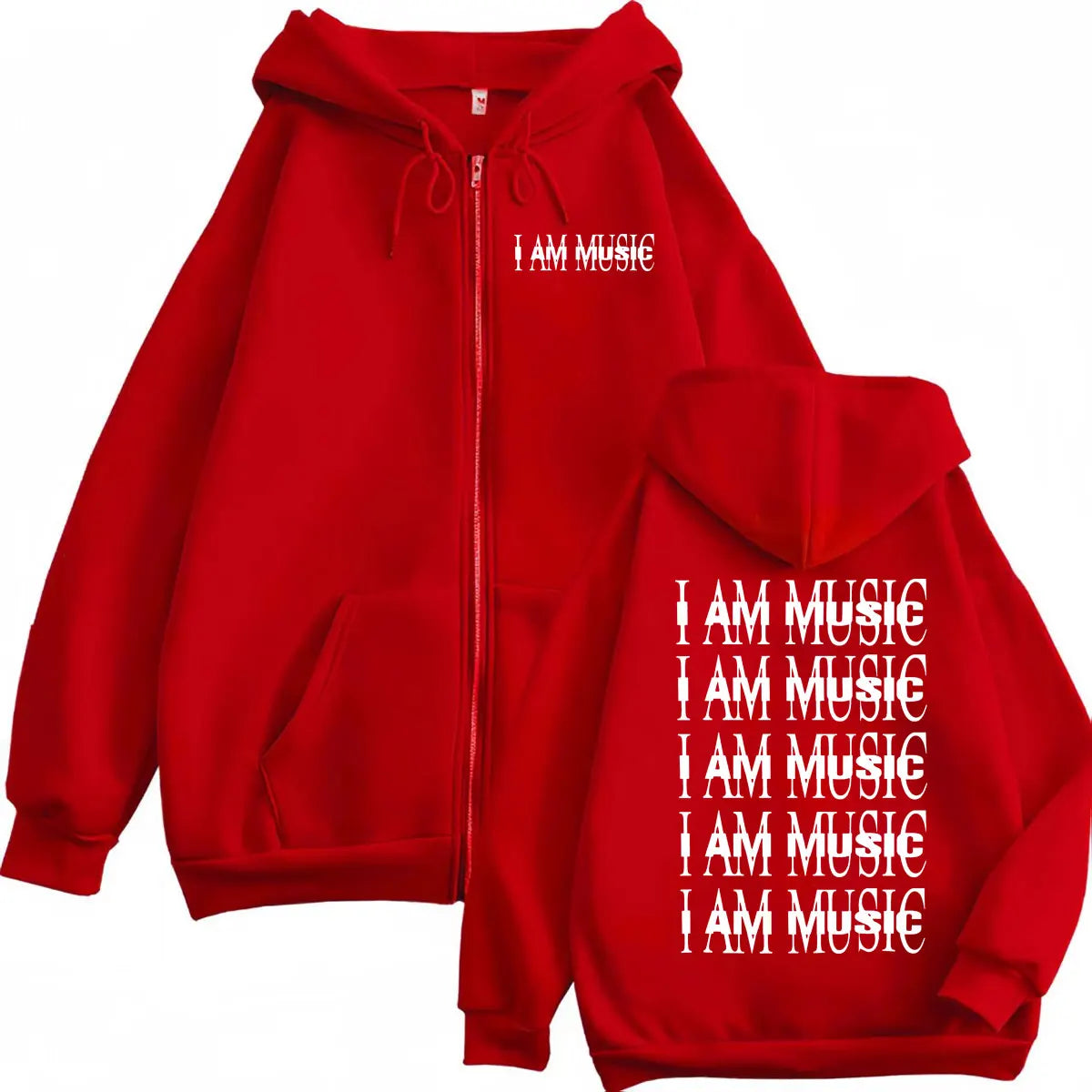 Rapper Playboi Carti I AM MUSIC Zipper Hoodie Men's Women Clothing Fashion Hip Hop Zip Up Sweatshirts Oversized Fleece Pullovers