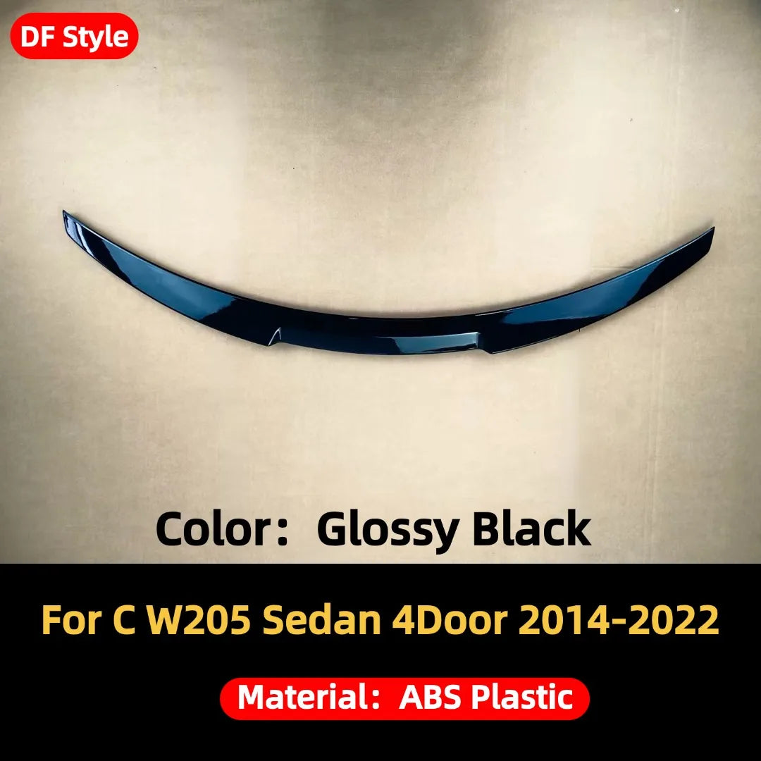 Rear Wing Spoiler Boot Lip Tuning Accessories For Mercedes Benz C class W205 2014-2022 C63 C43 C180 C200 C220 C250 4Door Sedan