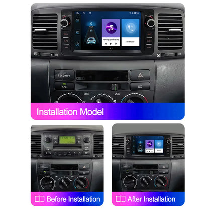 Car Radio Android For Toyota Corolla E120 2003-2006 BYD F3 Carplay Multimedia 7'' Player 2Din Autoaudio Head Unit Navigation GPS