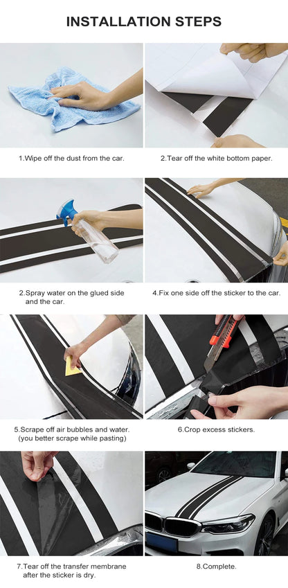 Car Sticker Modified Sports Body Waist Line Styles Decal Vinyl Decoration Accessories For Toyota Land Cruiser LC70 LC76 LC79 LC8