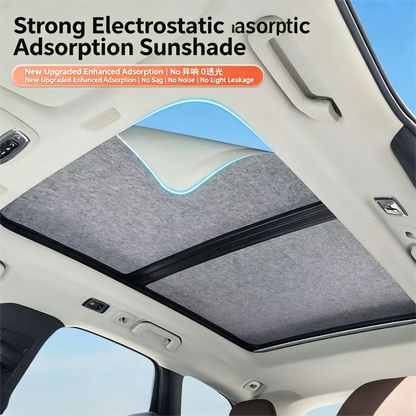 Car Sunroof Insulation Roof Visor For Volkswagen VW Tiguan 5N 2010~2017 16 Anti-UV Electrostatic Adsorption Sky Curtain Sunshade