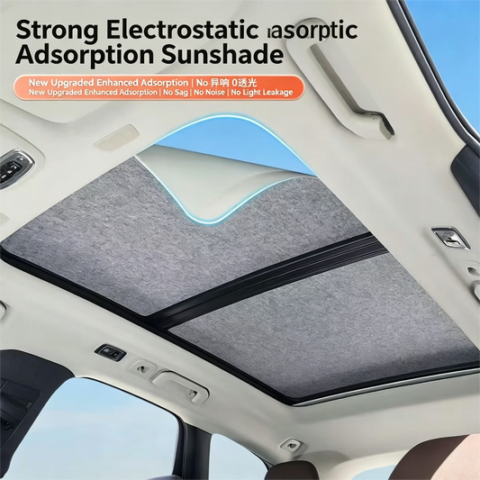 Car Sunroof Insulation Roof Visor For Volkswagen VW Tiguan 5N 2010~2017 16 Anti-UV Electrostatic Adsorption Sky Curtain Sunshade