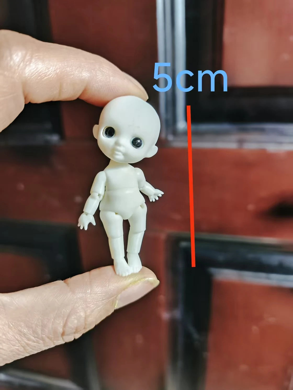 SD mini doll 3.5 cmBJD naked girl doll Kawaii girl toy DIY thumb doll