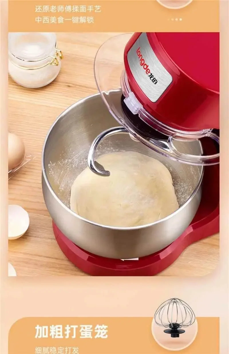 110V/220V Dragon Stand Mixer Small Household Multi-function Dough Kneader Cream Whisker Automatic WWW
