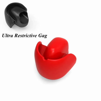 Bdsm Silicone Drool ball fun fixed tongue gag ball mouth plug can be hidden with a mask