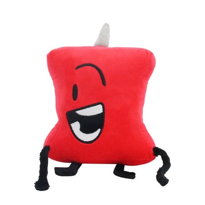 Bfdi Four Plush Doll Game Battle for Dream Island Cosplay Plushie Toy Number Flower Woody Coiny Firey Lollipop Soft Kids Gift
