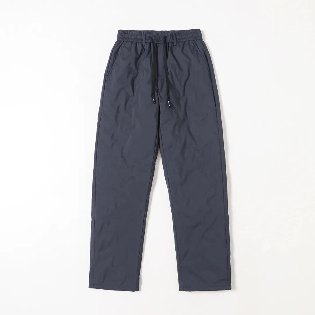 Thick Men's down Pants Winter Windproof Warm Water-Resistant Casual Duck down Straight Leg Long Trousers Youth Fashion