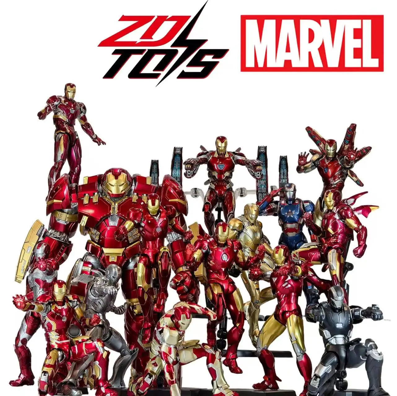 ZD Toys Iron Man Action Figures (Models: MK1-MK10,MK9, MK12, MK14, MK15, MK18, MK28, MK38, MK40, MK42, MK43,MK46 7-Inch, etc