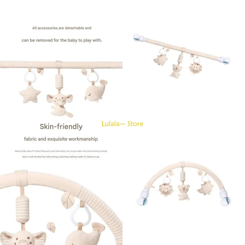 Y4QA Soft Plush Infant Carriage Bed Toy Stimulating Visual Development Easy Clean