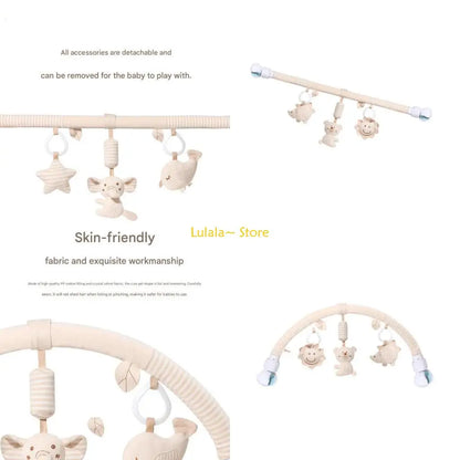 Y4QA Soft Plush Infant Carriage Bed Toy Stimulating Visual Development Easy Clean