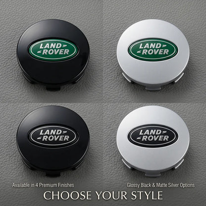 4Pcs Car Emblem Wheel Center Hub Cap Covers Auto Rim Cover For Land Rover Ranger Autobiography Freelander Evoque Rover Sport