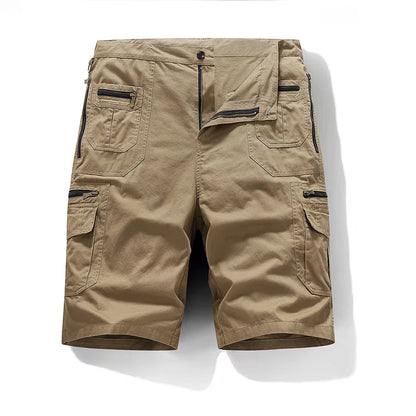 Summer breathable straight shorts men's military tactical shorts with multiple pockets workwear running pants hiking fitness ca