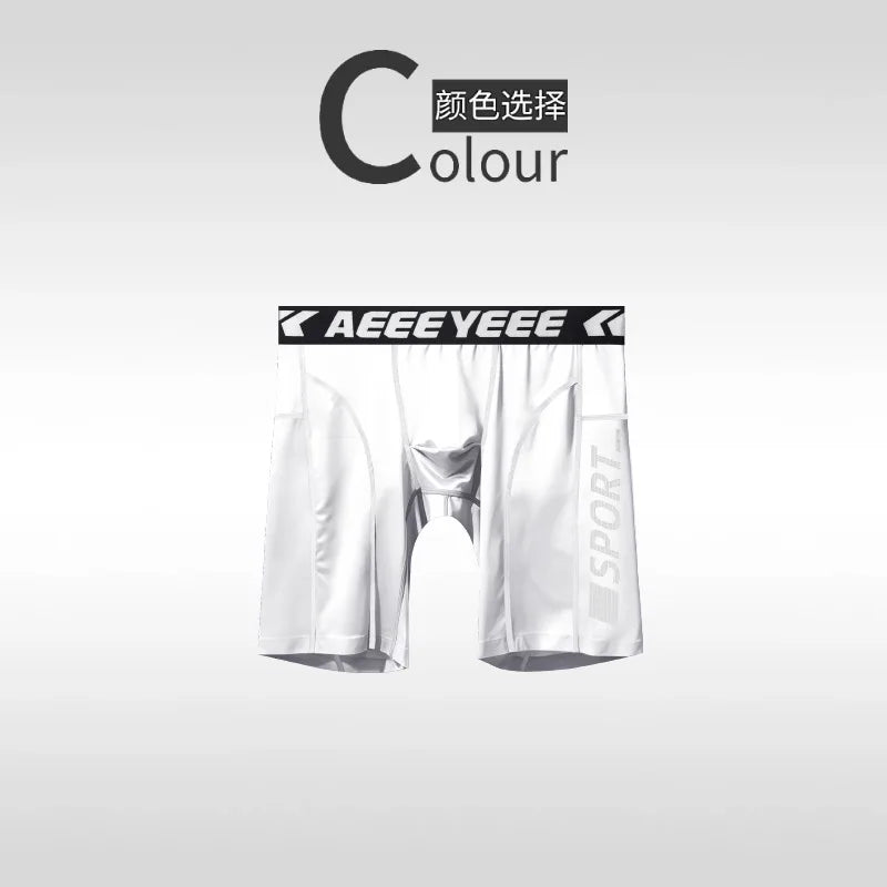Men's Shorts Compression Running Shorts Quick Dry High Elastic Muscle Fitness Basketball Bottoms Five-Quarter Length Inner Pants