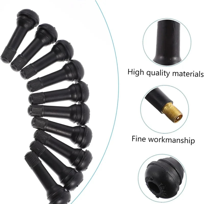 Tubeless Valve Tire Stem Car Replacement Tire Valve Stem Cap Tire Cap 10pcs