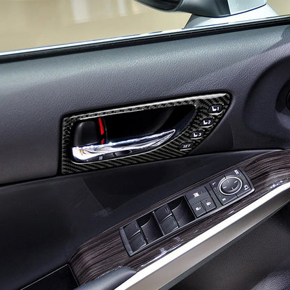 For Lexus IS250 IS350 300H 2013-2019 Carbon Fiber Gear Shift Air Outlet CD AC Window Lift Set Car Interior Accessories Sticker